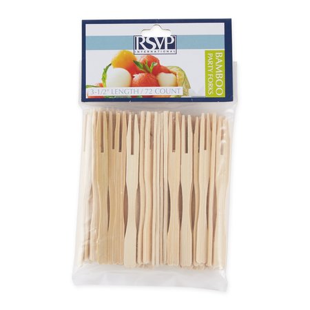 RSVP INTERNATIONAL Bamboo Party Fork - 72Ct, 72PK BOO-P